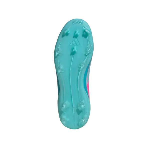 adidas F50 League MESSI FG/MG Junior - blitzendes Aqua/leuchtendes Pink/leuchtendes Cyan