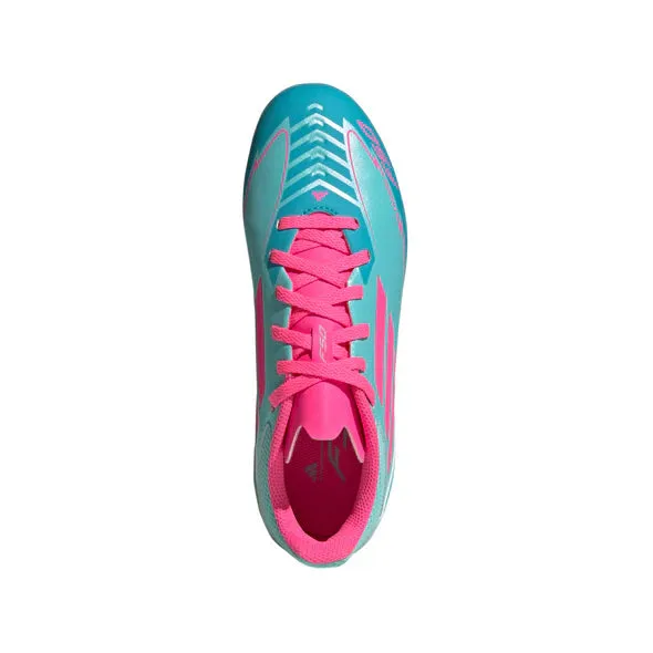 adidas F50 League MESSI FG/MG Junior - blitzendes Aqua/leuchtendes Pink/leuchtendes Cyan