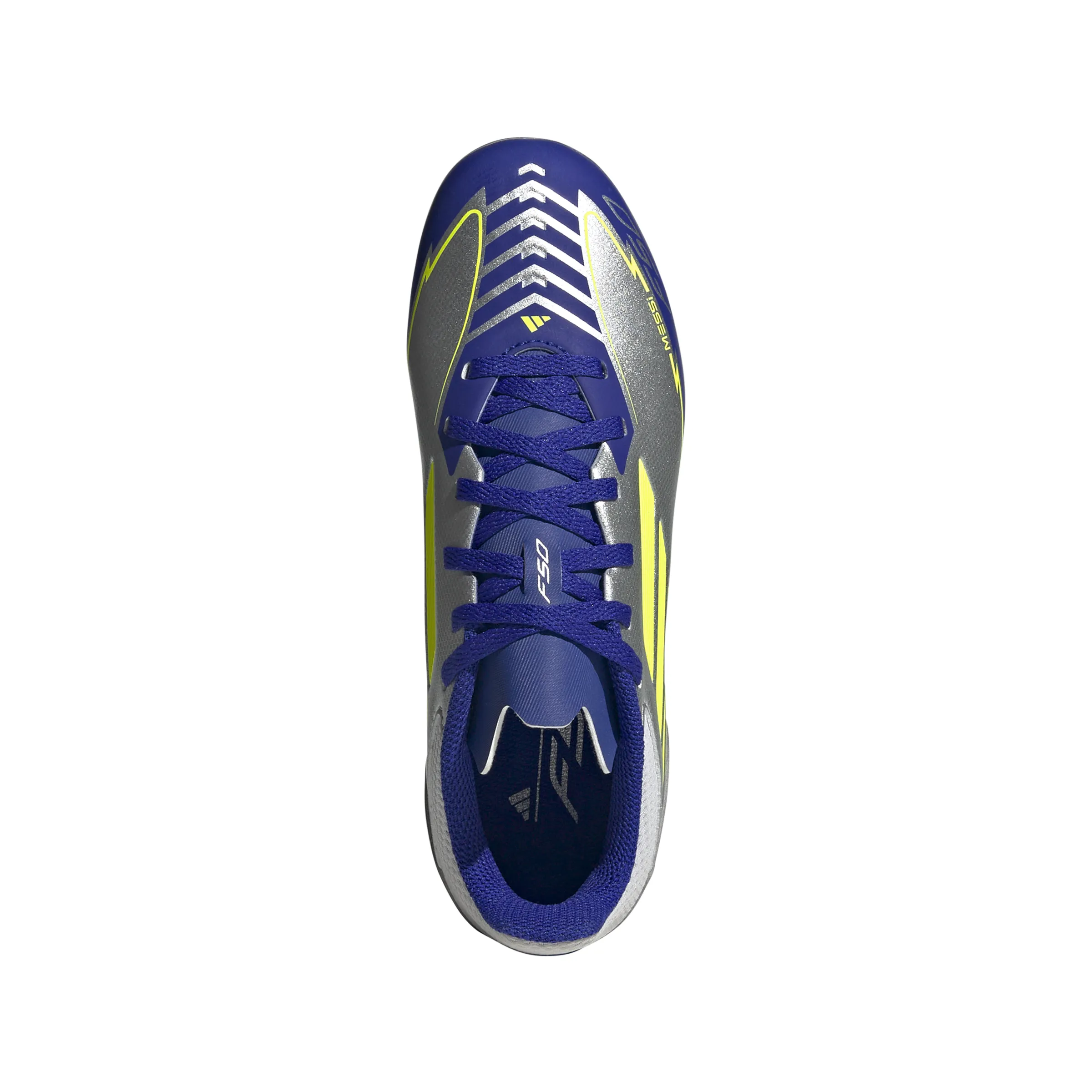 adidas F50 League TF Hallenschuhe MESSI - Silber / Blau / Neon