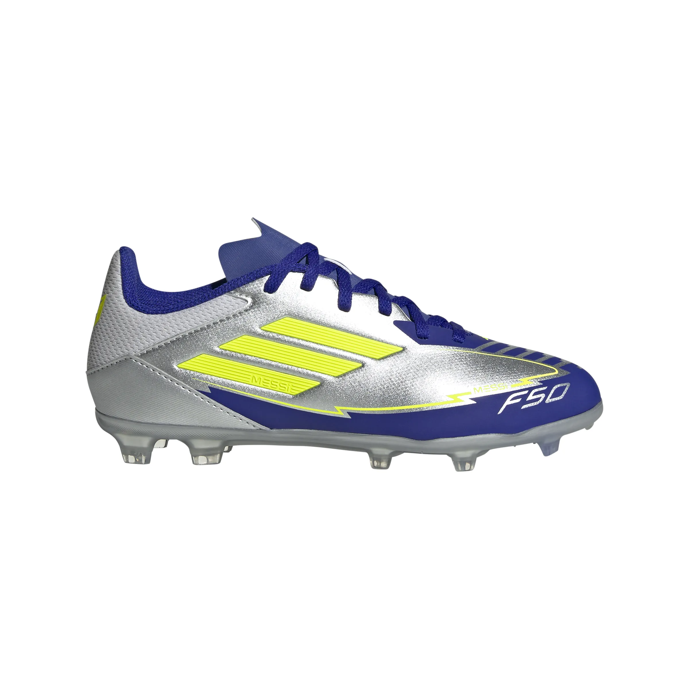 adidas F50 League TF Hallenschuhe MESSI - Silber / Blau / Neon