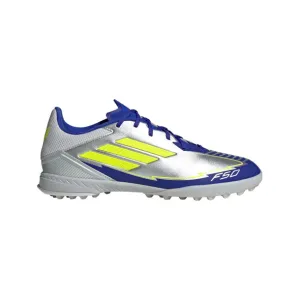 adidas F50 League TF Hallenschuhe MESSI - Silber / Blau / Neon