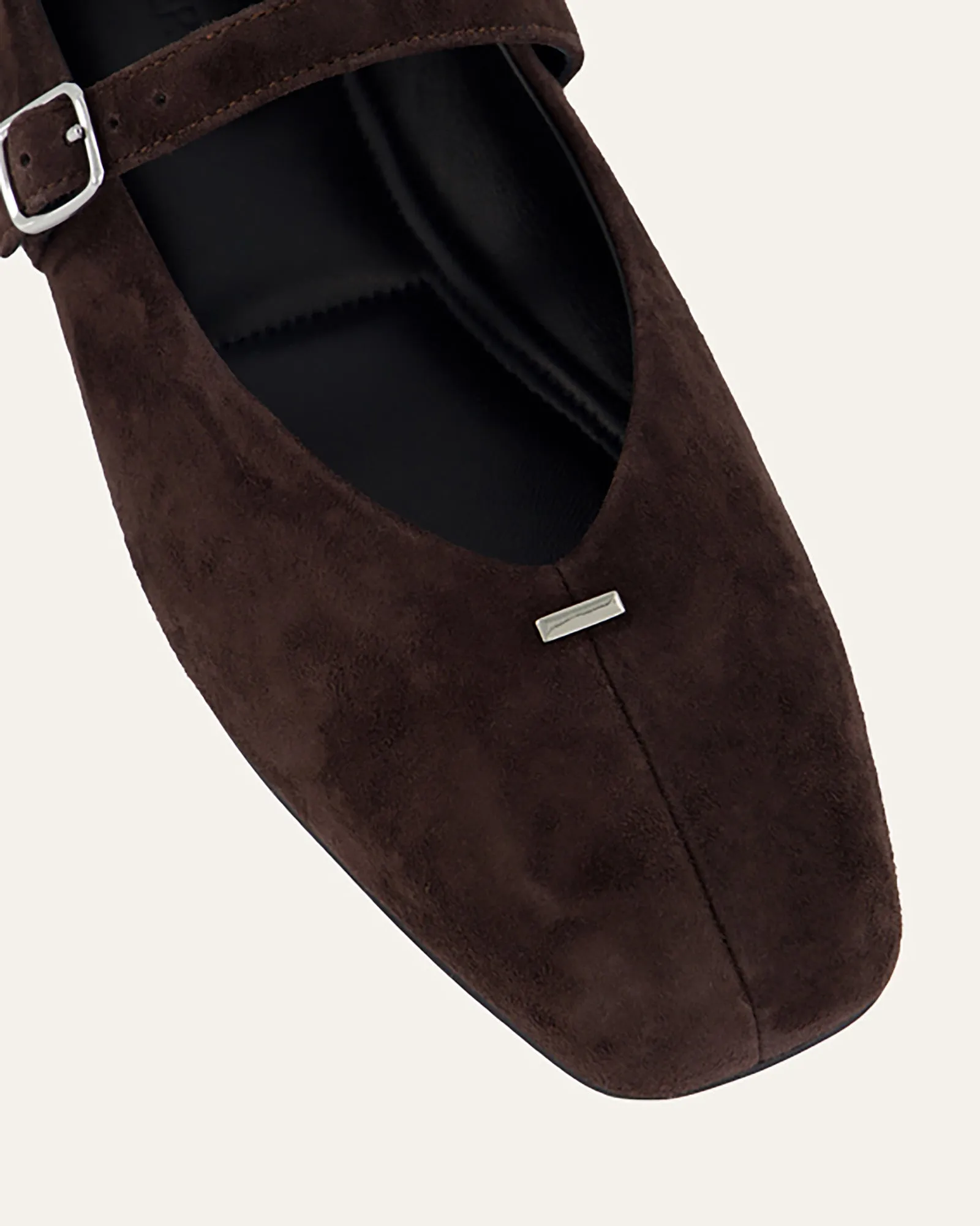 APRIL CASUAL FLATS BITTER SCHOKO WILDLEDER