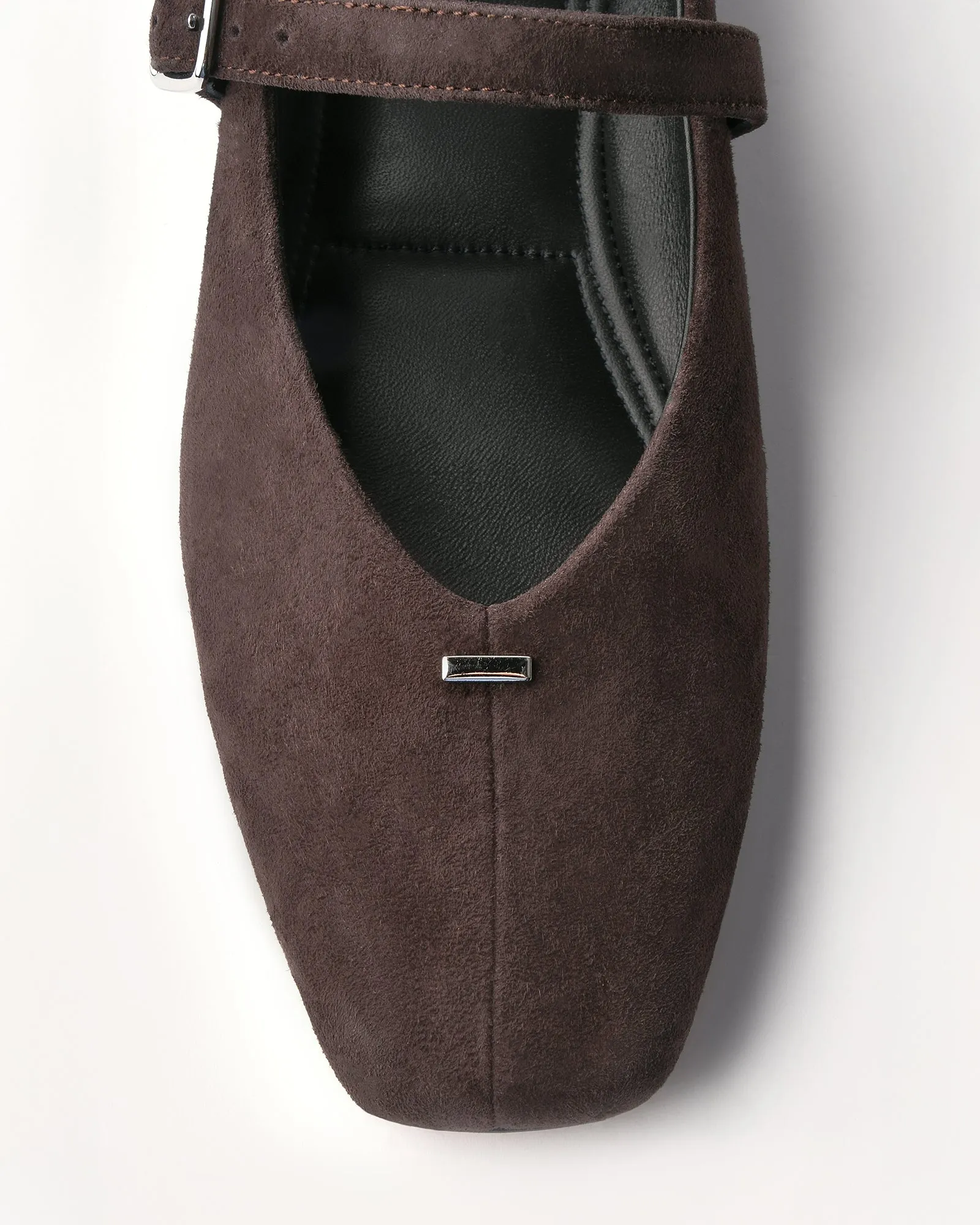 APRIL CASUAL FLATS BITTER SCHOKO WILDLEDER