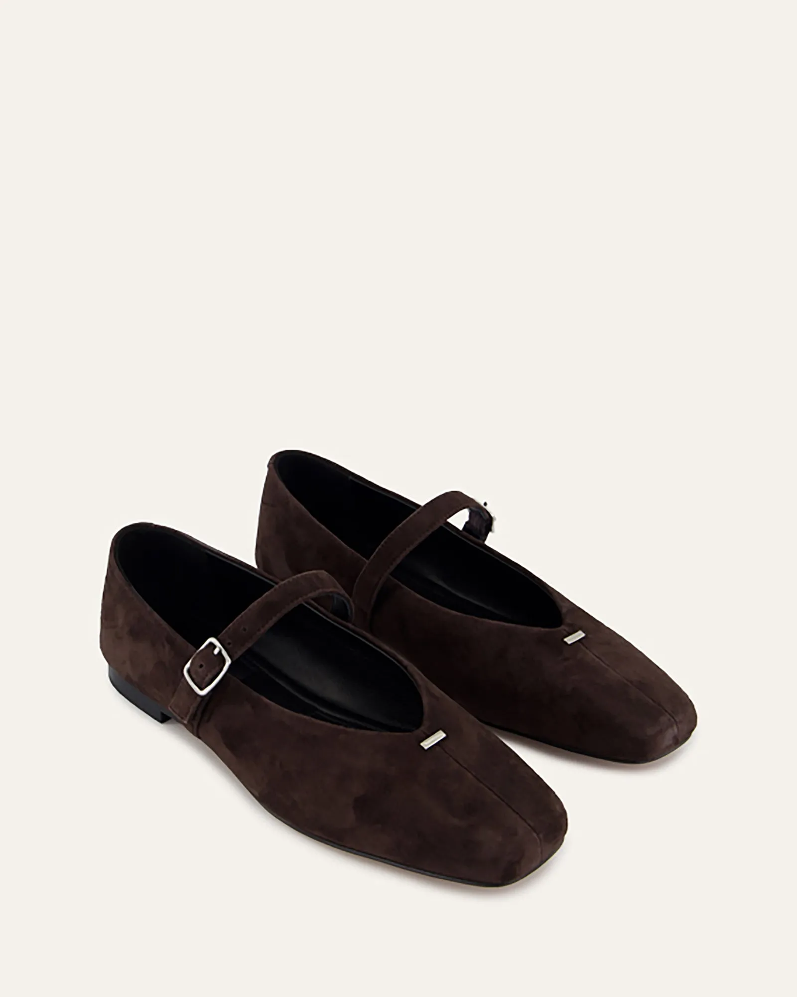 APRIL CASUAL FLATS BITTER SCHOKO WILDLEDER