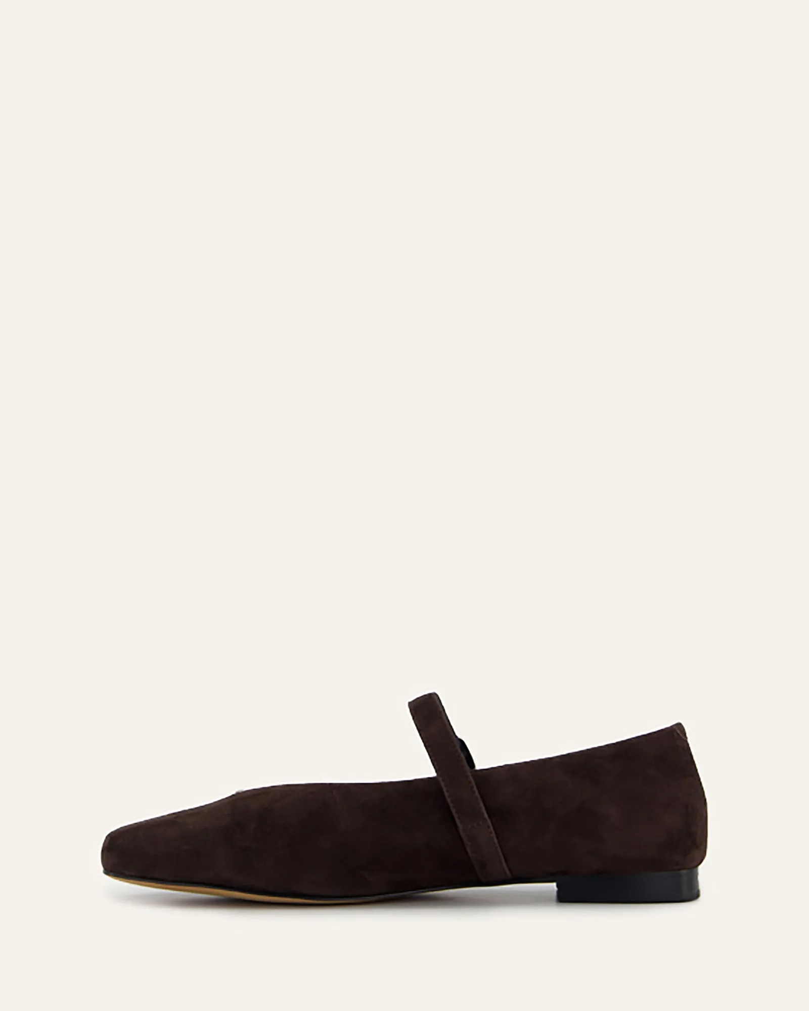 APRIL CASUAL FLATS BITTER SCHOKO WILDLEDER
