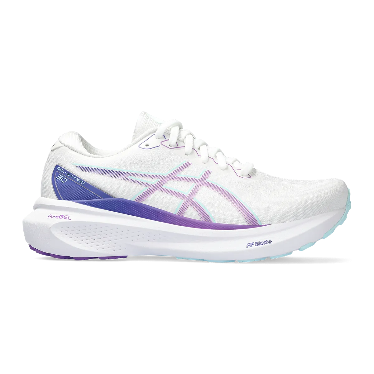 Asics Gel Kayano 30 - Weiß - Cyber Grape