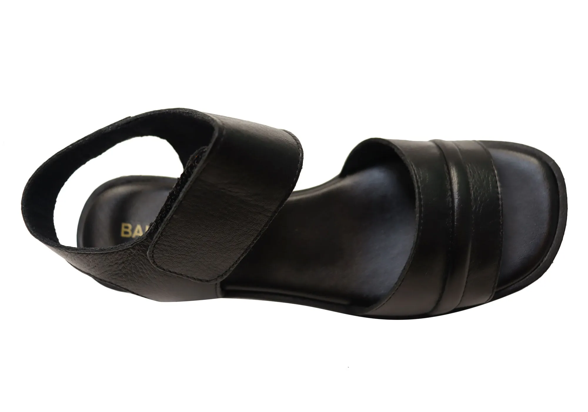 Balatore Laura Damen Bequeme Brasilianische Leder Sandalen mit Niedrigem Absatz Balatore Schuhe