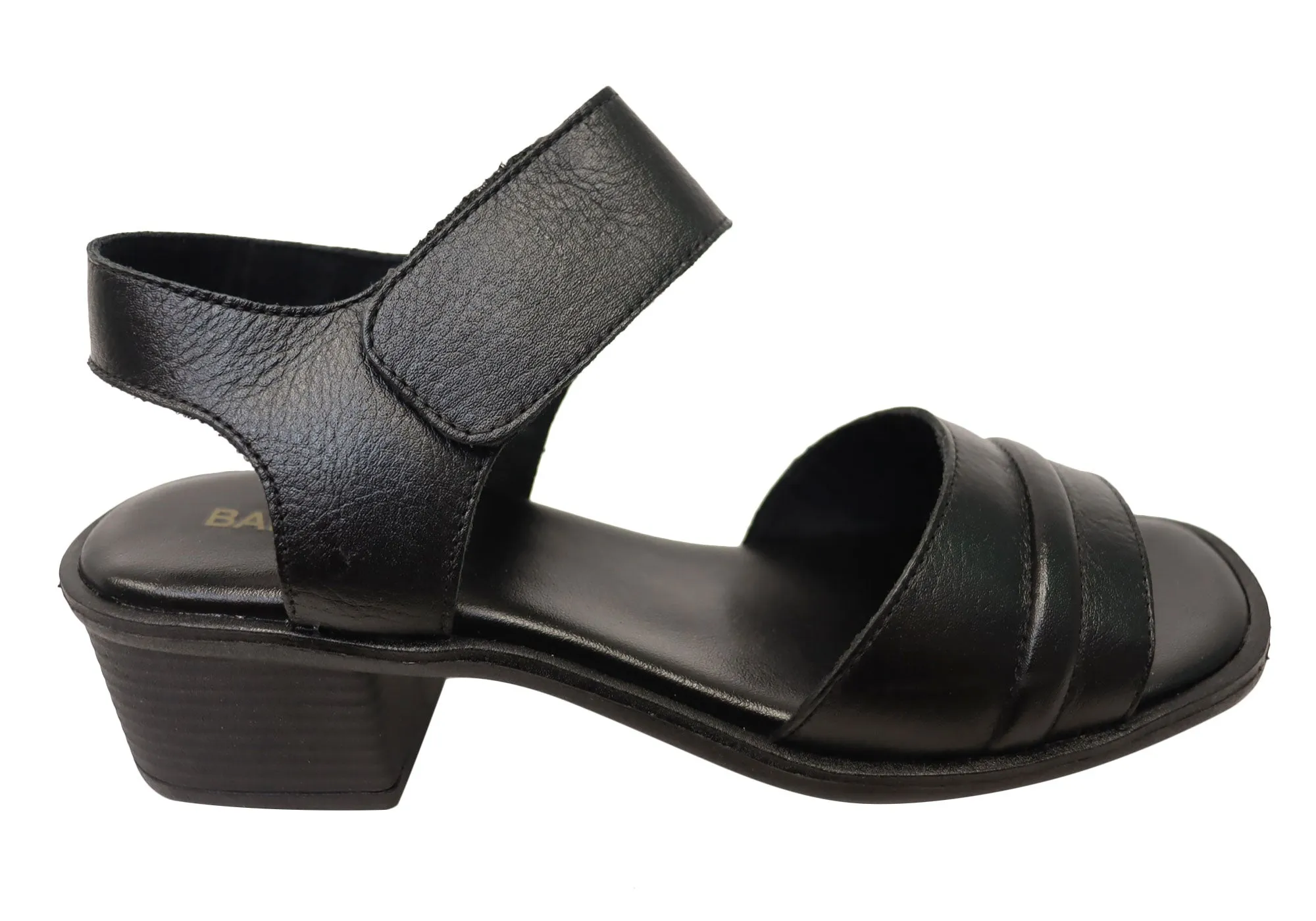 Balatore Laura Damen Bequeme Brasilianische Leder Sandalen mit Niedrigem Absatz Balatore Schuhe