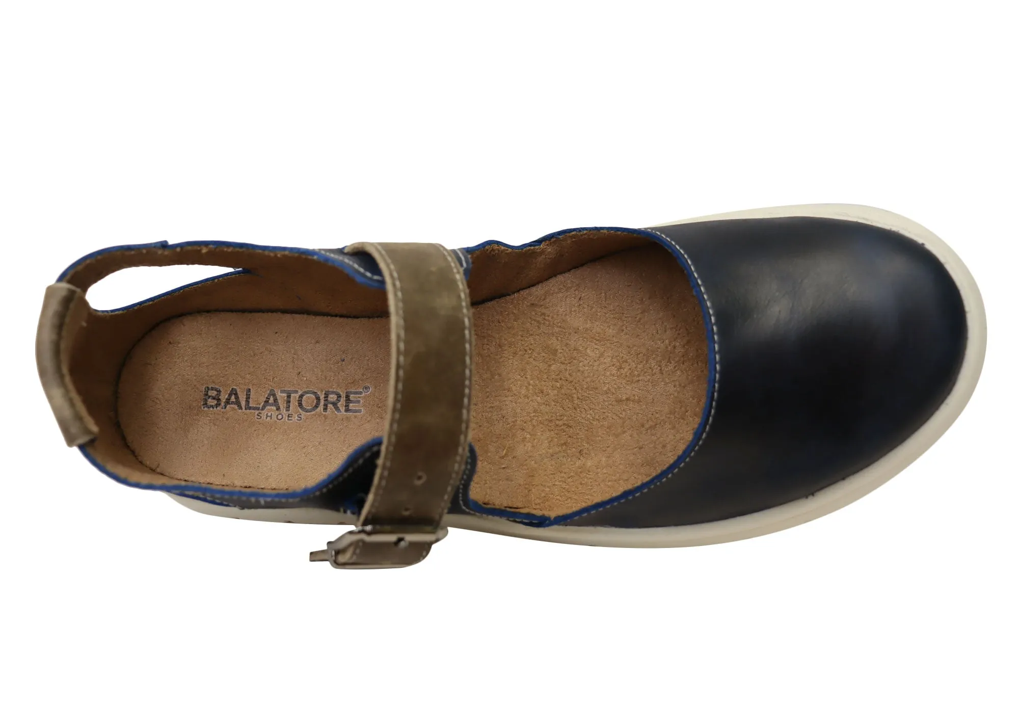 Balatore Paige Damen Bequeme Brasilianische Mary Jane Lederschuhe Balatore Schuhe
