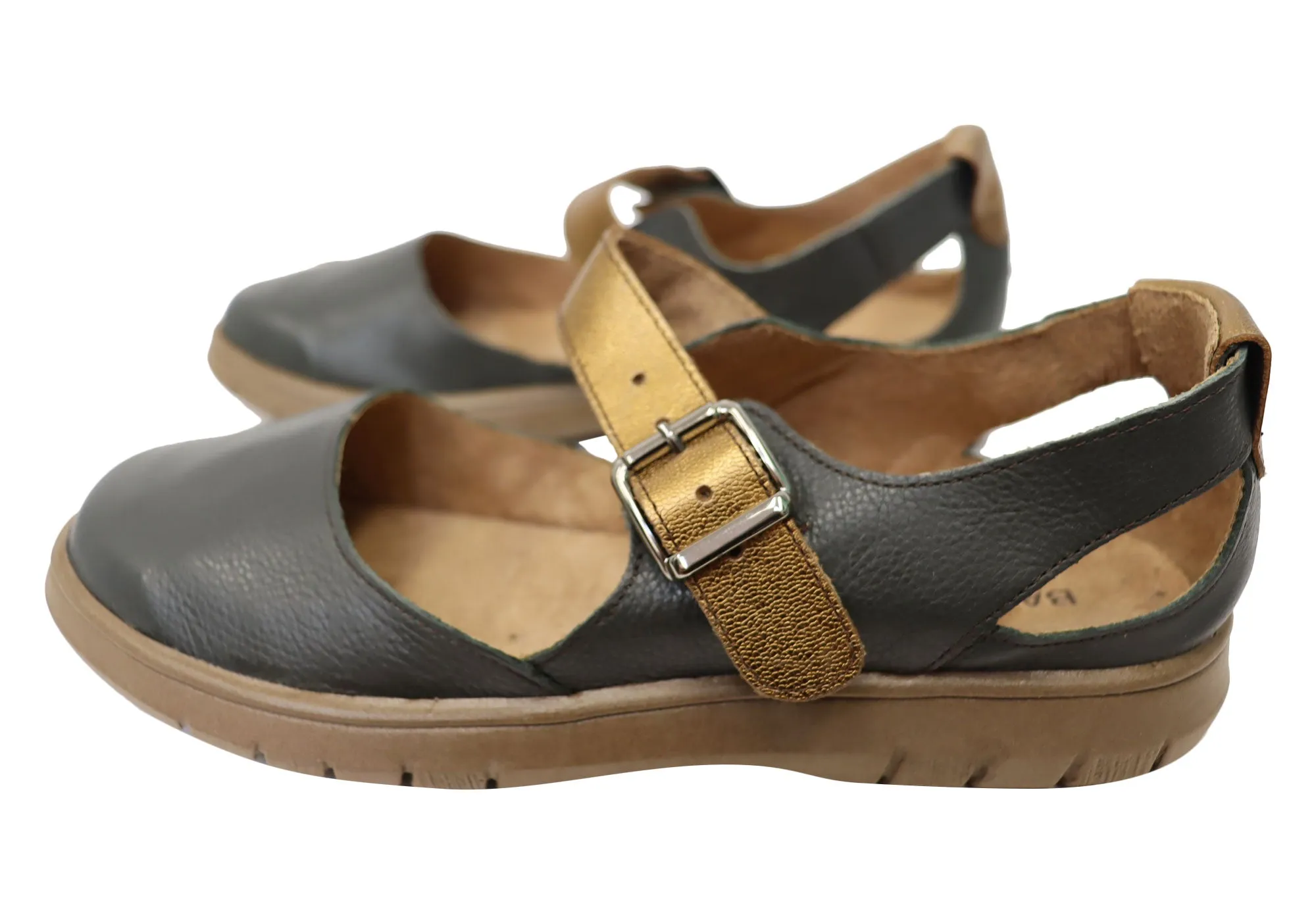 Balatore Paige Damen Bequeme Brasilianische Mary Jane Lederschuhe Balatore Schuhe