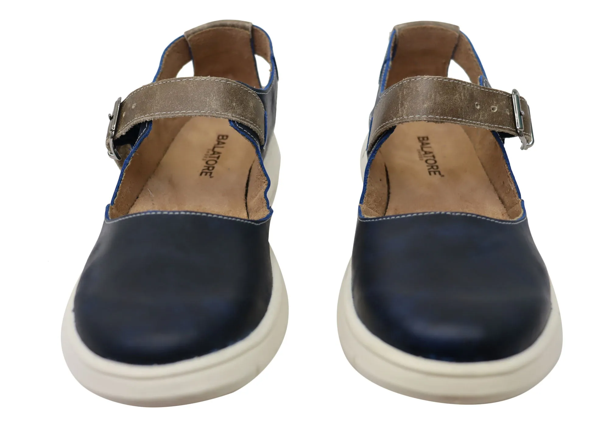 Balatore Paige Damen Bequeme Brasilianische Mary Jane Lederschuhe Balatore Schuhe