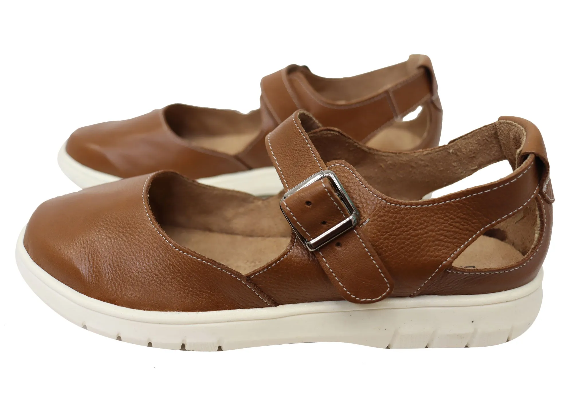 Balatore Paige Damen Bequeme Brasilianische Mary Jane Lederschuhe Balatore Schuhe