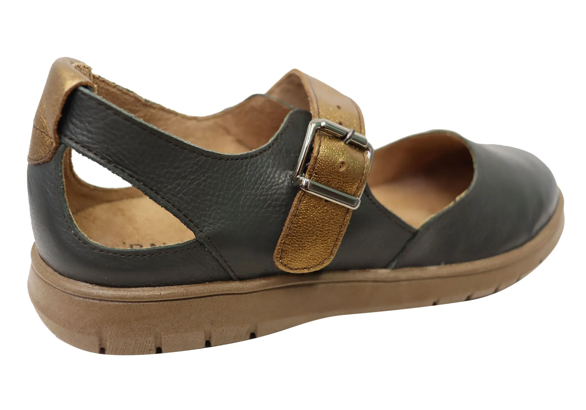 Balatore Paige Damen Bequeme Brasilianische Mary Jane Lederschuhe Balatore Schuhe