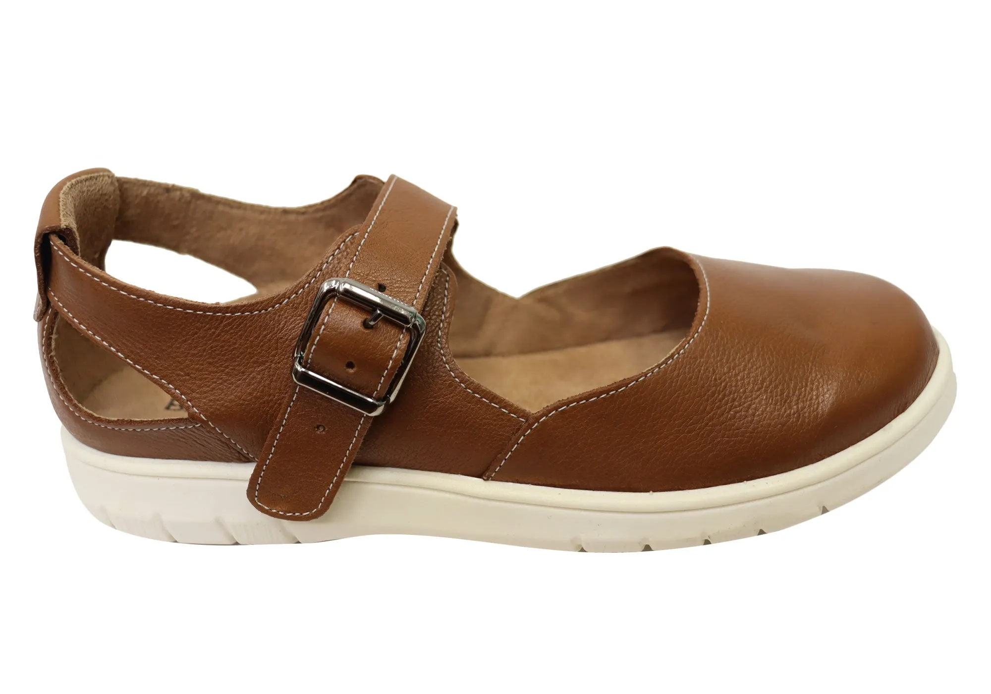 Balatore Paige Damen Bequeme Brasilianische Mary Jane Lederschuhe Balatore Schuhe