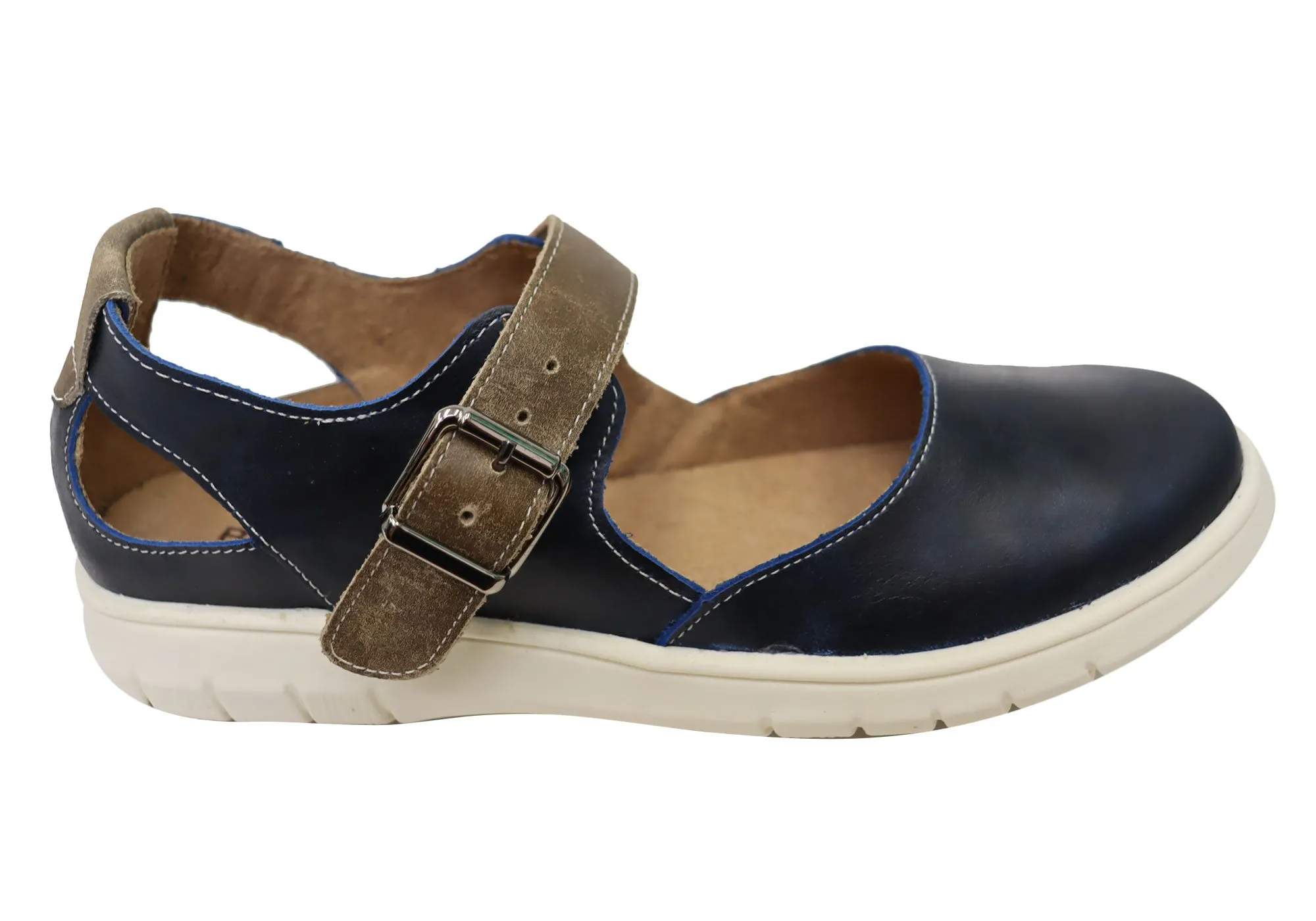 Balatore Paige Damen Bequeme Brasilianische Mary Jane Lederschuhe Balatore Schuhe