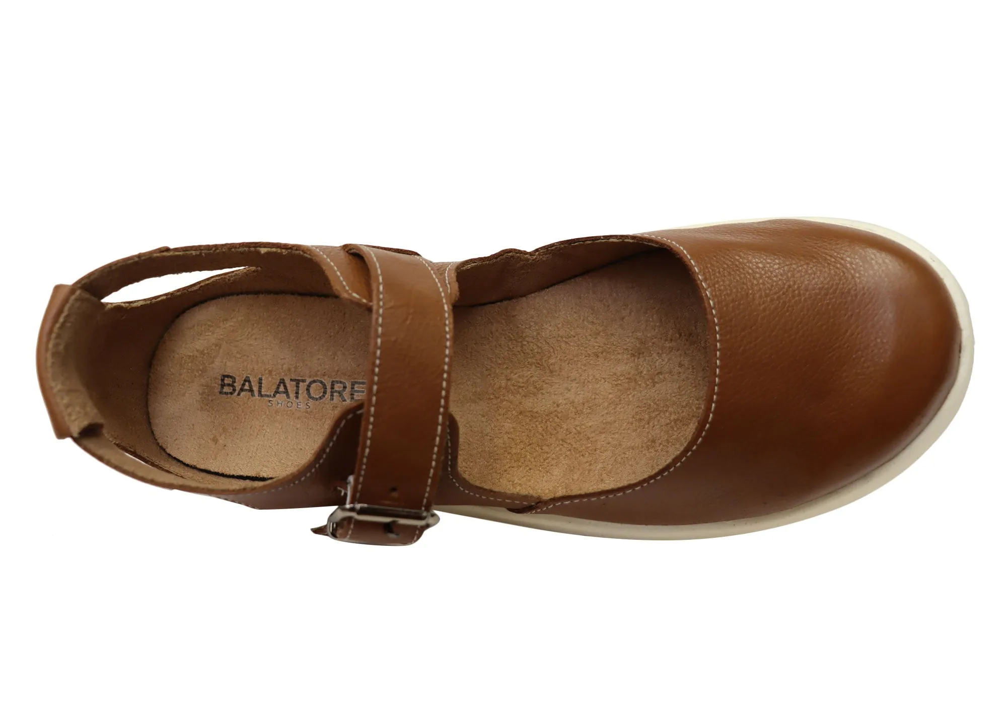 Balatore Paige Damen Bequeme Brasilianische Mary Jane Lederschuhe Balatore Schuhe