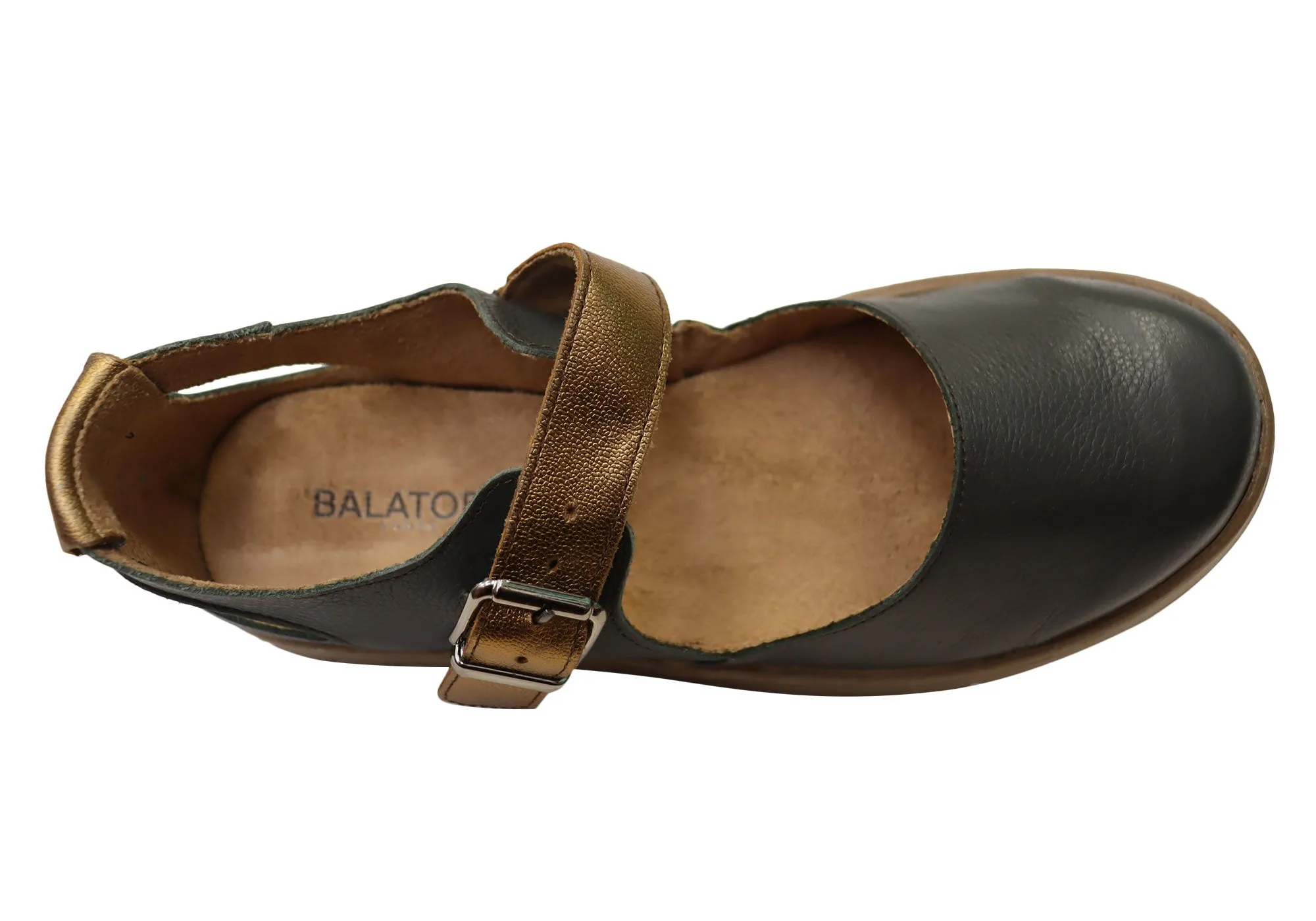 Balatore Paige Damen Bequeme Brasilianische Mary Jane Lederschuhe Balatore Schuhe