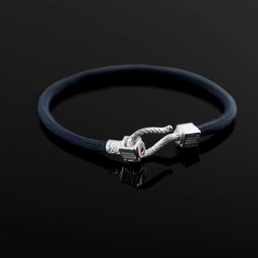 Bracelet BLUE SEA - 925 sterling silver with an orange topaz