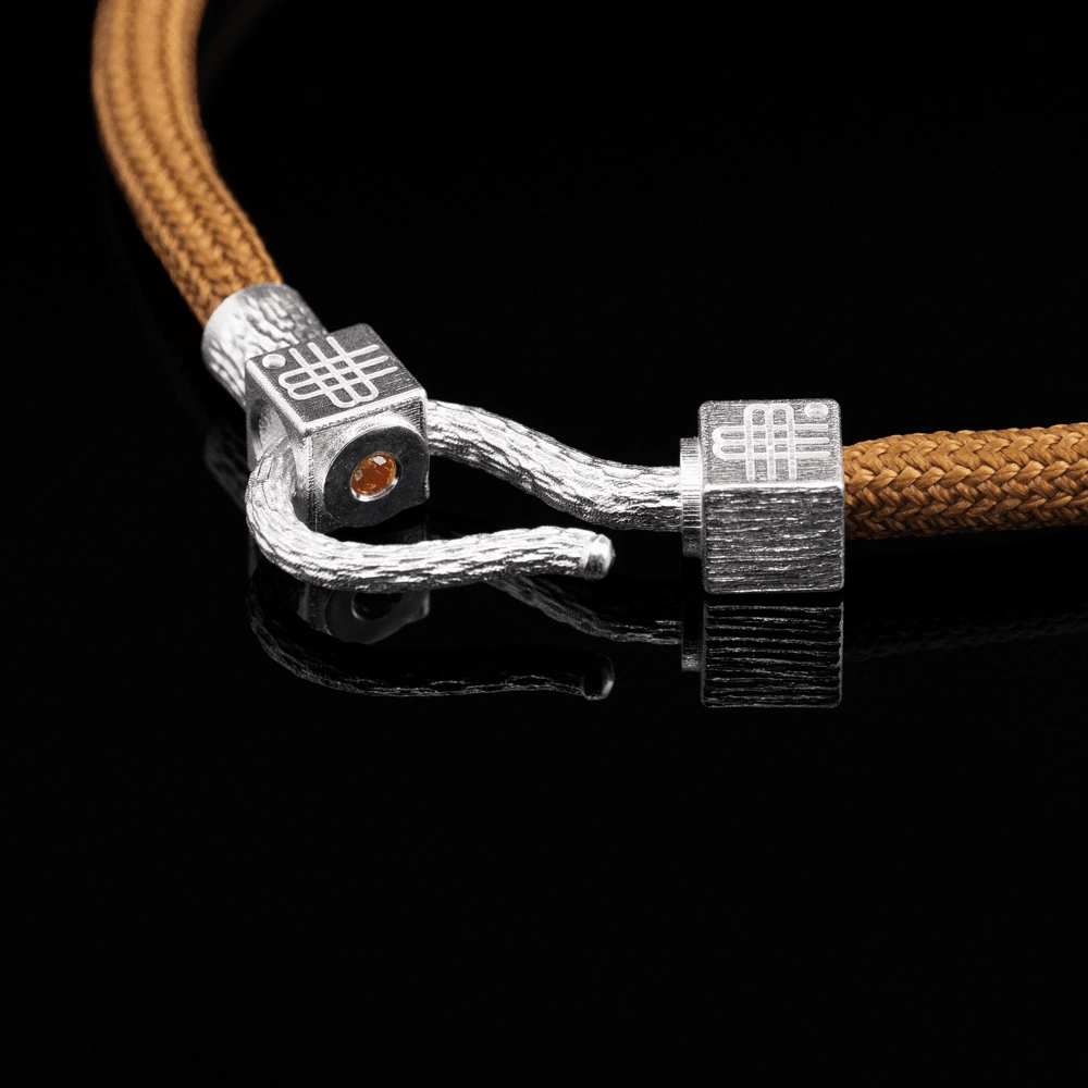 Bracelet CAMEL SEA - 925 sterling silver with an orange topaz