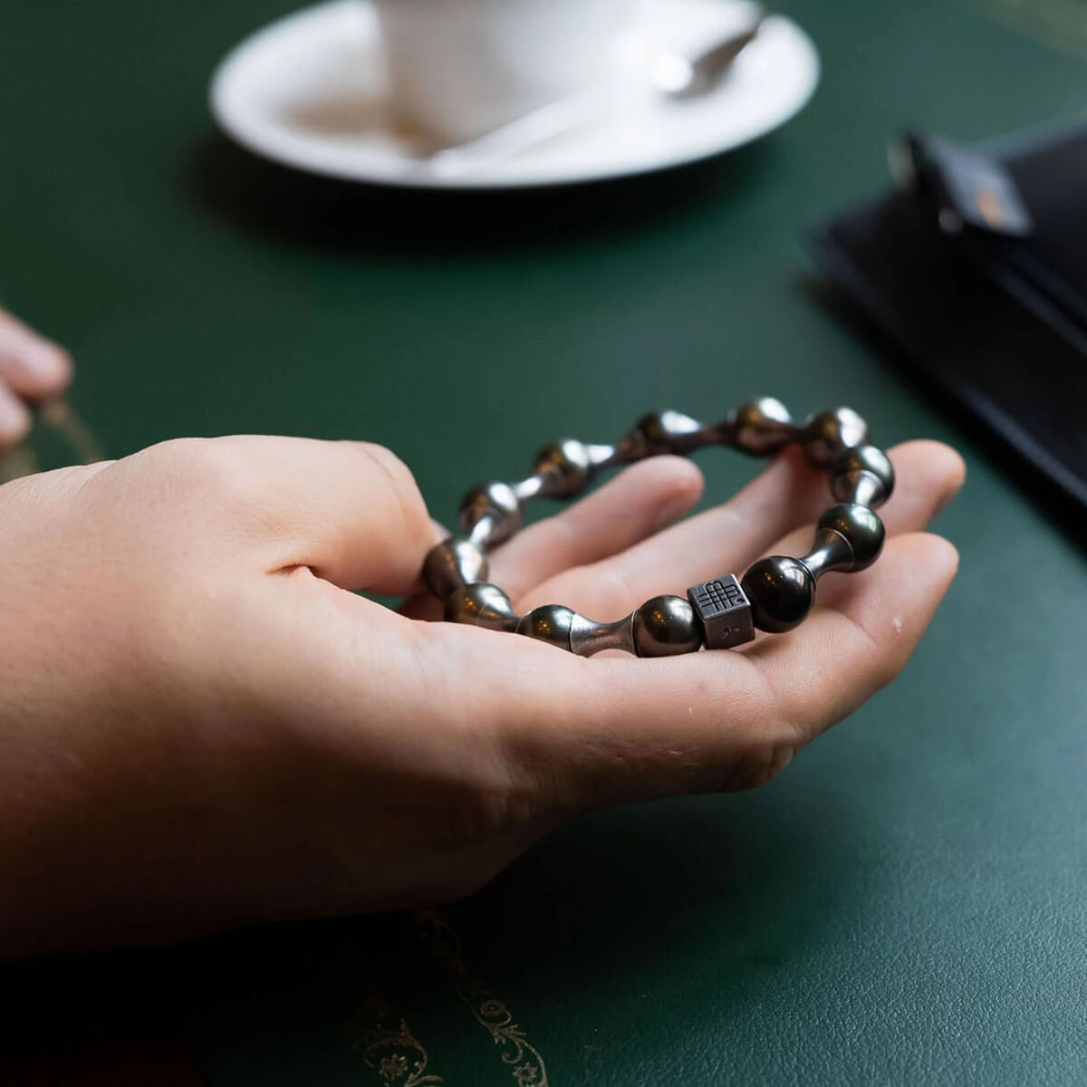 Bracelet PINCTADA - the seductive STATEMAN PIECE 925 sterling silver with Tahiti pearls