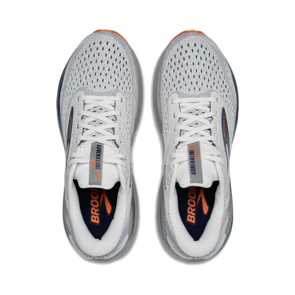 Brooks Herren Adrenaline GTS 24 Sneaker in Weiß/Peacoat/Alloy