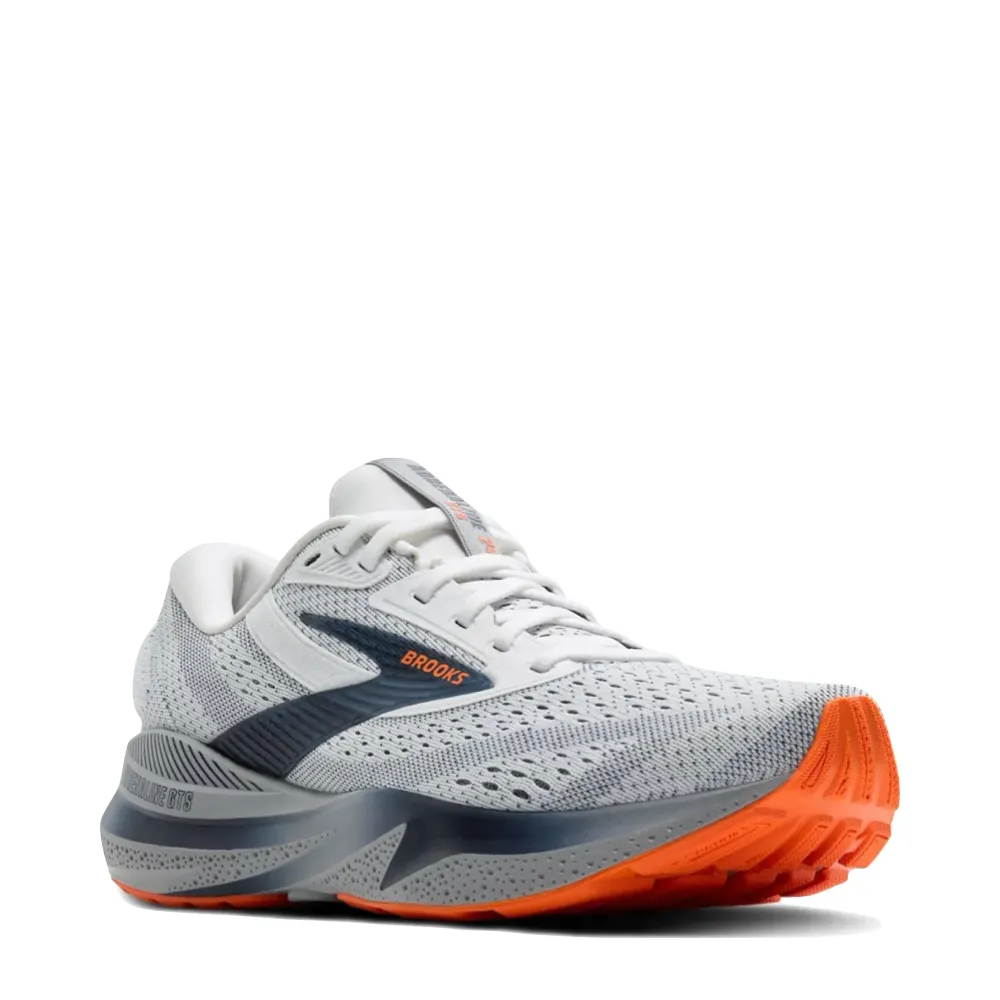 Brooks Herren Adrenaline GTS 24 Sneaker in Weiß/Peacoat/Alloy