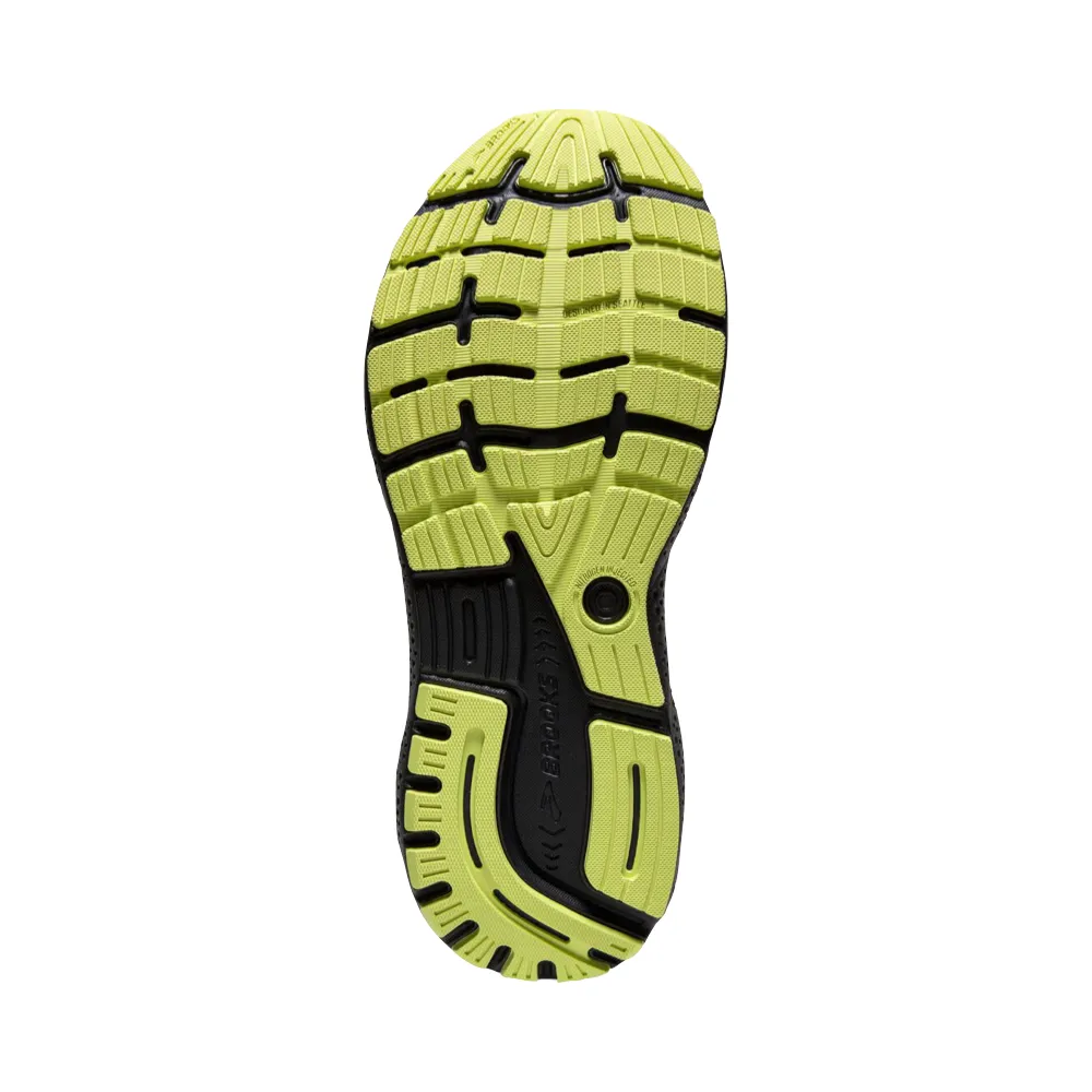 Brooks Herren Ghost 16 Sneaker in Grundiergrau/Grau/Limettenfarbe