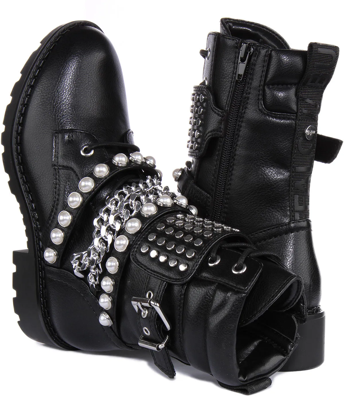Buffalo Wave Stiefel Combat In Schwarz Schuhe Buffalo
