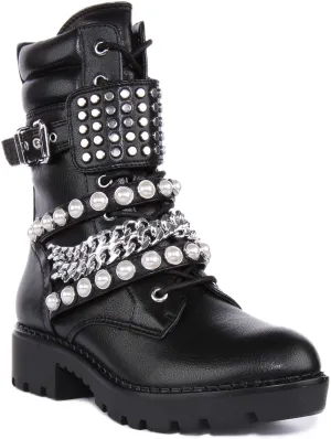 Buffalo Wave Stiefel Combat In Schwarz Schuhe Buffalo