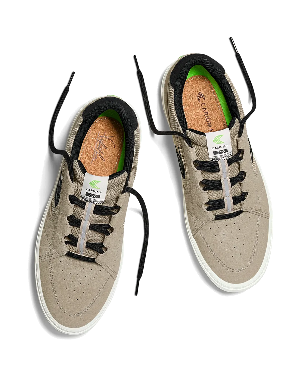 Cariuma Schuhe Hoefler T20 Pro Schuhe in Plaza Taupe & Schwarz
