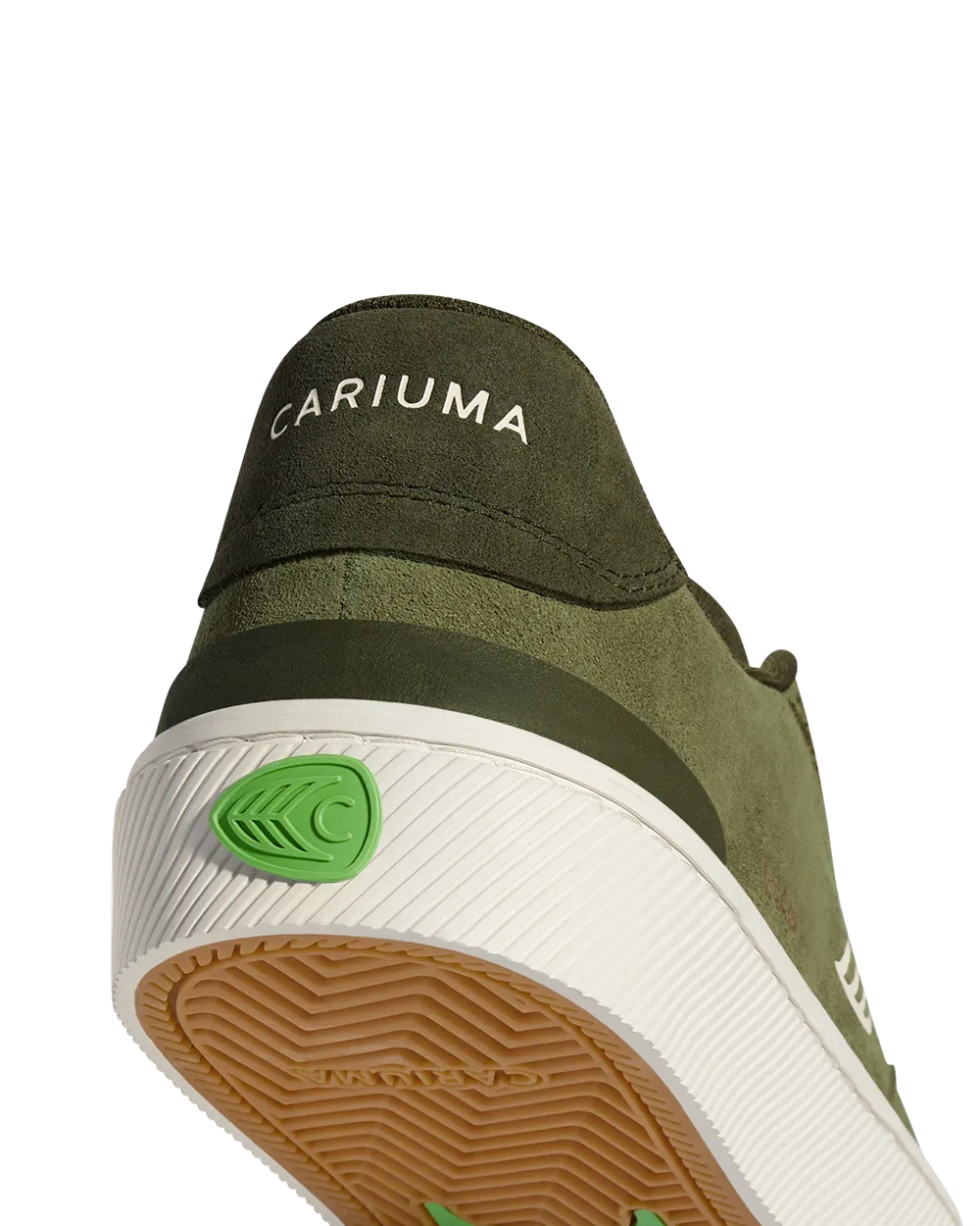 Cariuma Schuhe Luan Pro Wildlederschuhe in Olivgrün & Elfenbein