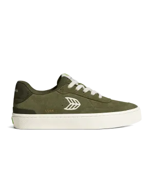 Cariuma Schuhe Luan Pro Wildlederschuhe in Olivgrün & Elfenbein