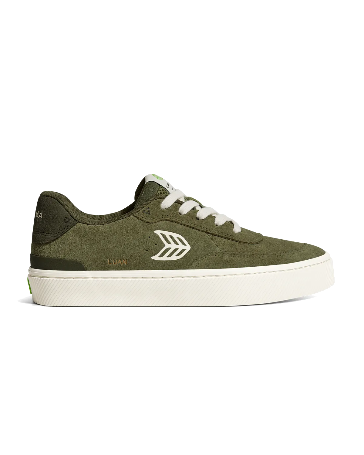 Cariuma Schuhe Luan Pro Wildlederschuhe in Olivgrün & Elfenbein