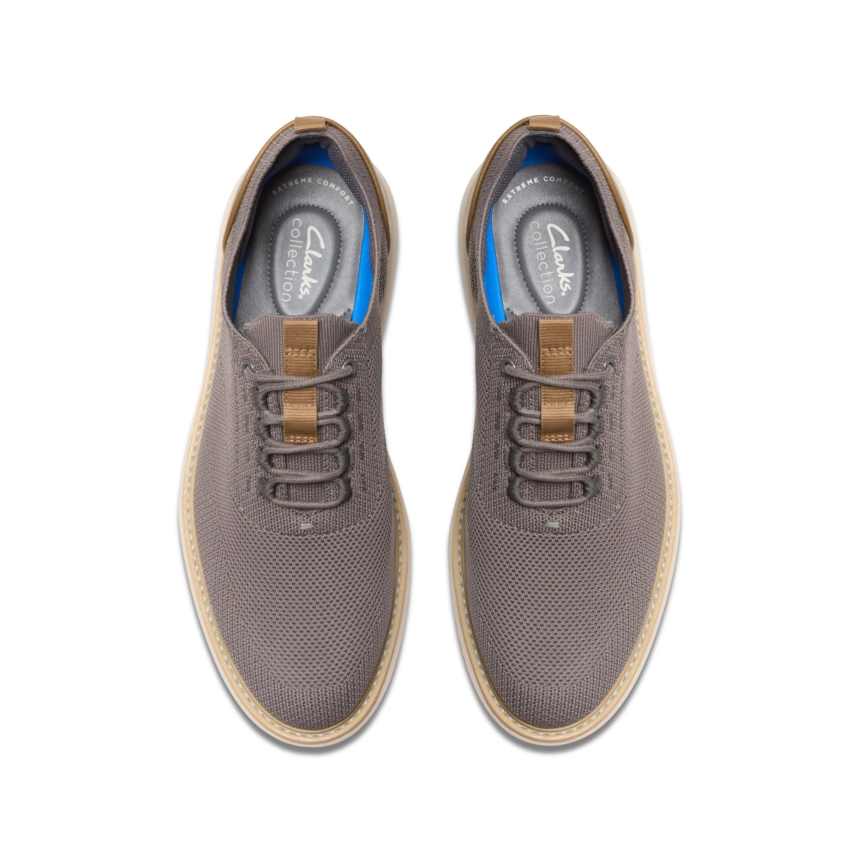 Clarks Brantin Strick in Grauem Textil