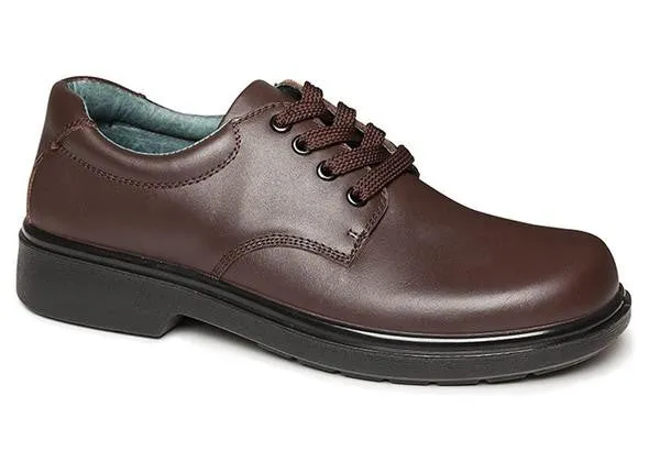 Clarks Daytona Jugendliche Braune Leder Schülerschuhe Clarks Schuhe