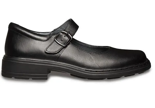 Clarks Intrigue Senior Mädchen Schwarze Leder Schülerschuhe Clarks Schuhe