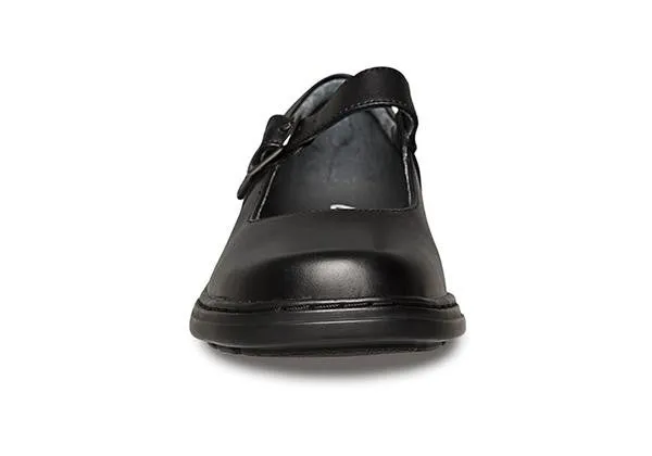 Clarks Intrigue Senior Mädchen Schwarze Leder Schülerschuhe Clarks Schuhe