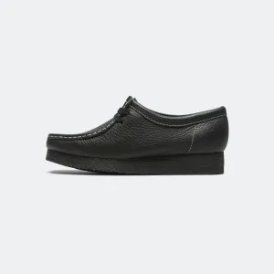 Clarks Damen Wallabee - Schwarz Gegerbtes Leder
