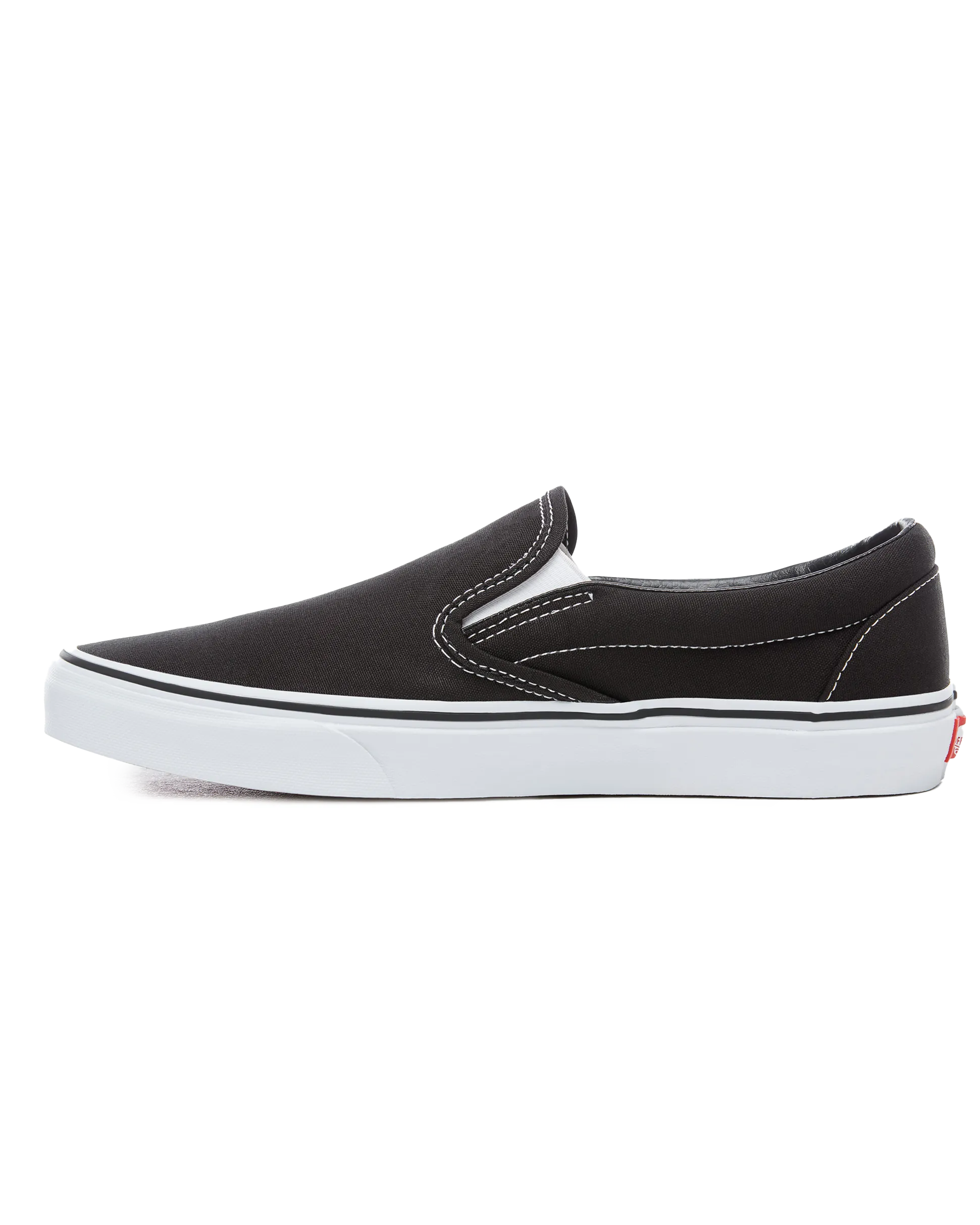 Klassische Slip-On-Schuhe in Schwarz