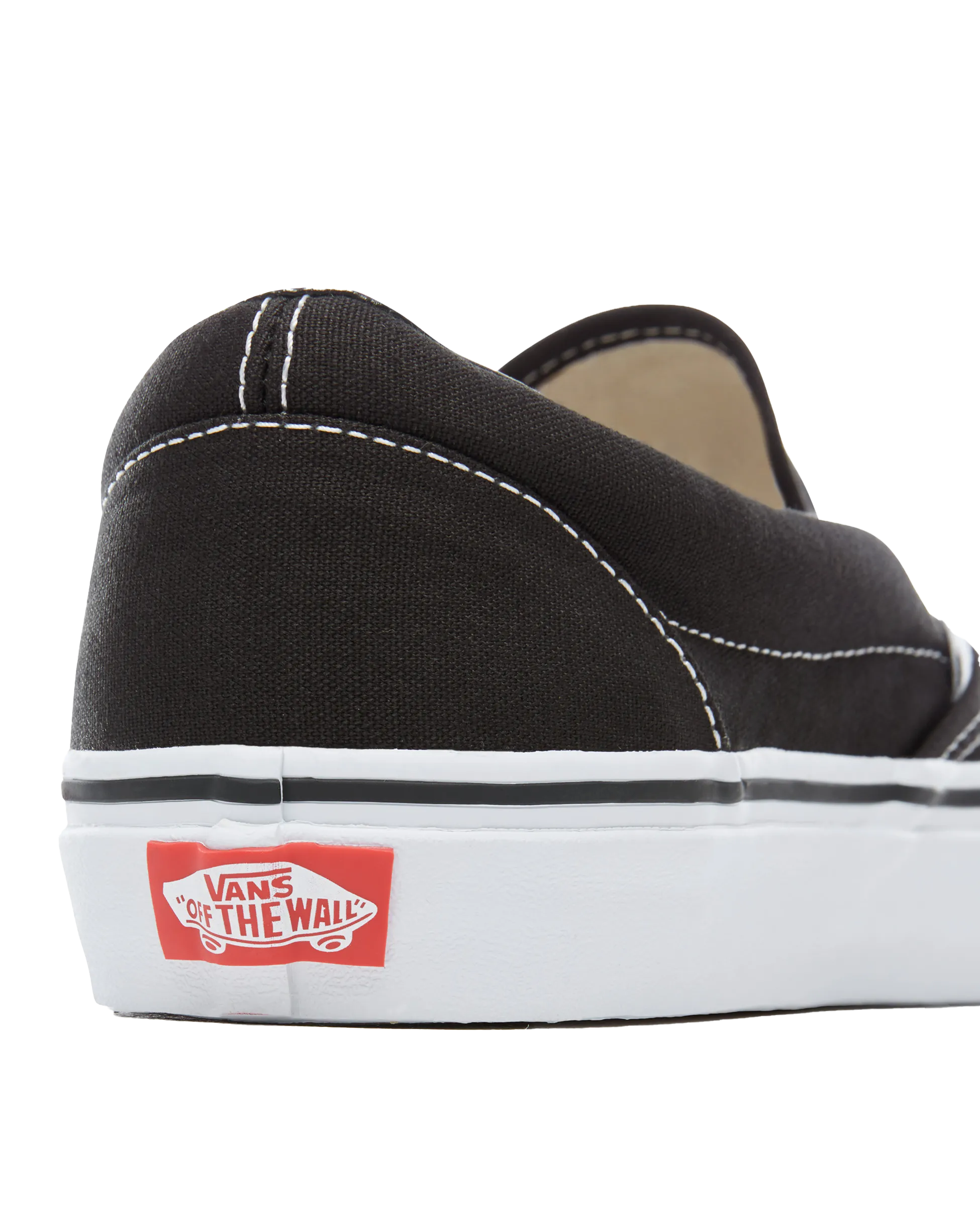 Klassische Slip-On-Schuhe in Schwarz
