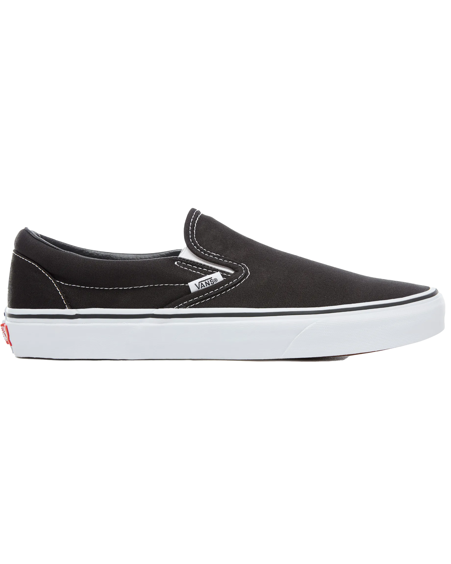 Klassische Slip-On-Schuhe in Schwarz