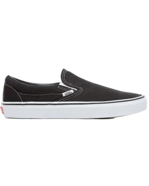 Klassische Slip-On-Schuhe in Schwarz