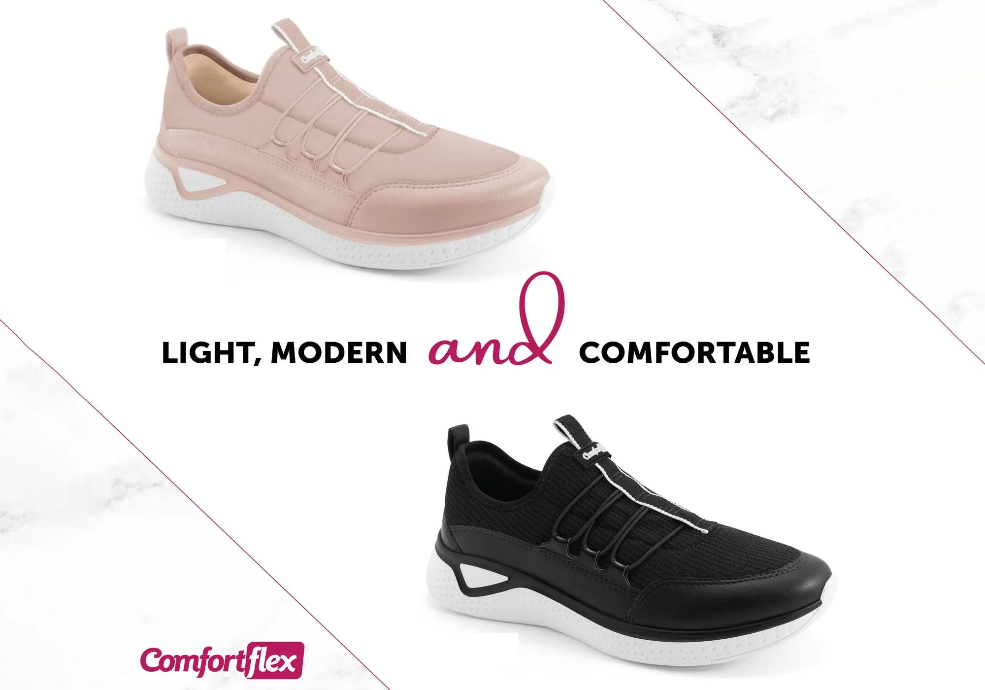 Comfortflex Cora Damen Bequem-Slip-On Freizeitschuhe Hergestellt in Brasilien Comfortflex Schuhe