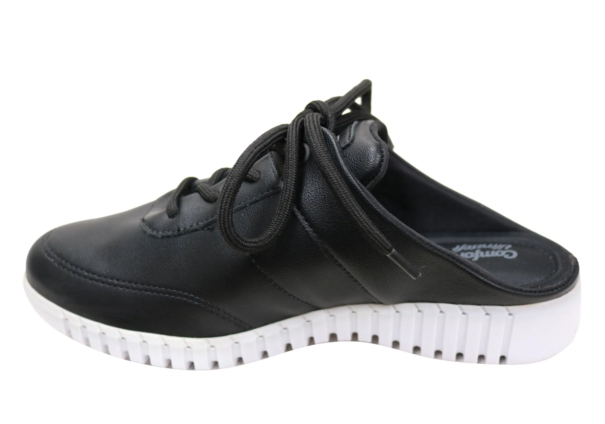 Comfortflex Whirl Damen Bequeme Geschlossene Zehen Offene Fersen Pantoffeln Comfortflex Schuhe