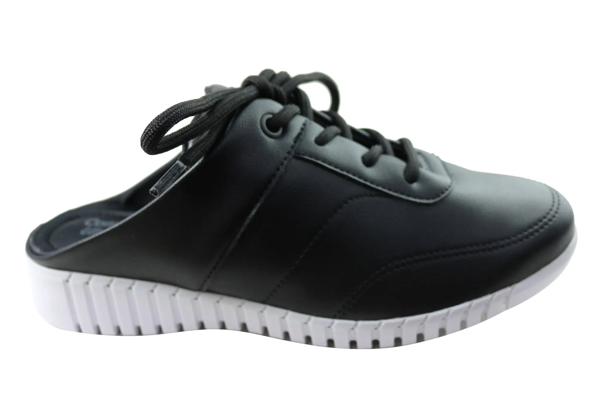 Comfortflex Whirl Damen Bequeme Geschlossene Zehen Offene Fersen Pantoffeln Comfortflex Schuhe