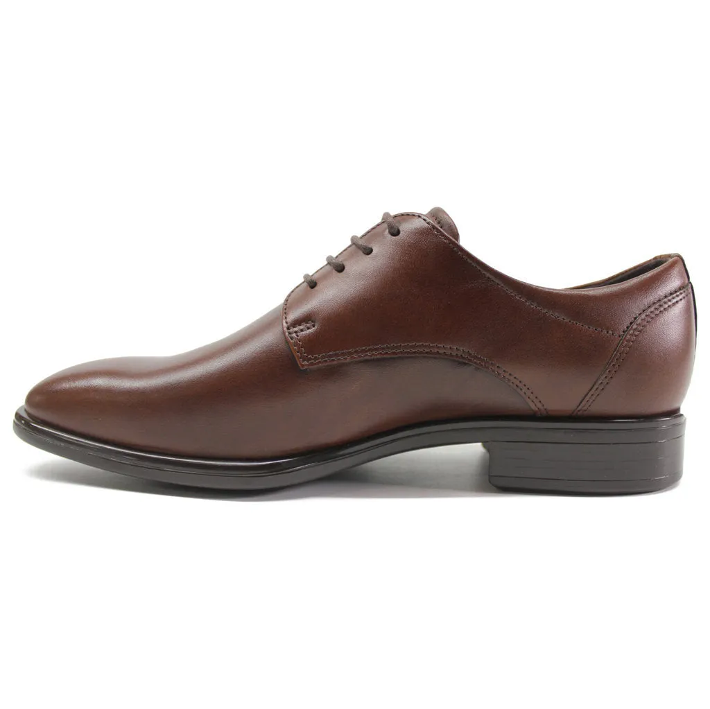 Ecco Citytray Derby-Herrenschuhe aus Vollrindleder von Ecco