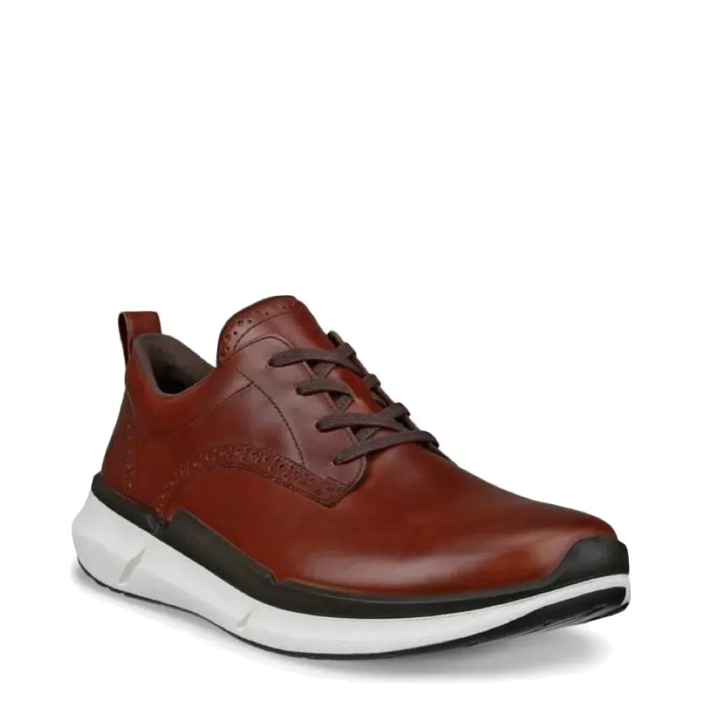 Ecco Herren Biom 2.2 Hybrid Leder-Sneaker in Cognac