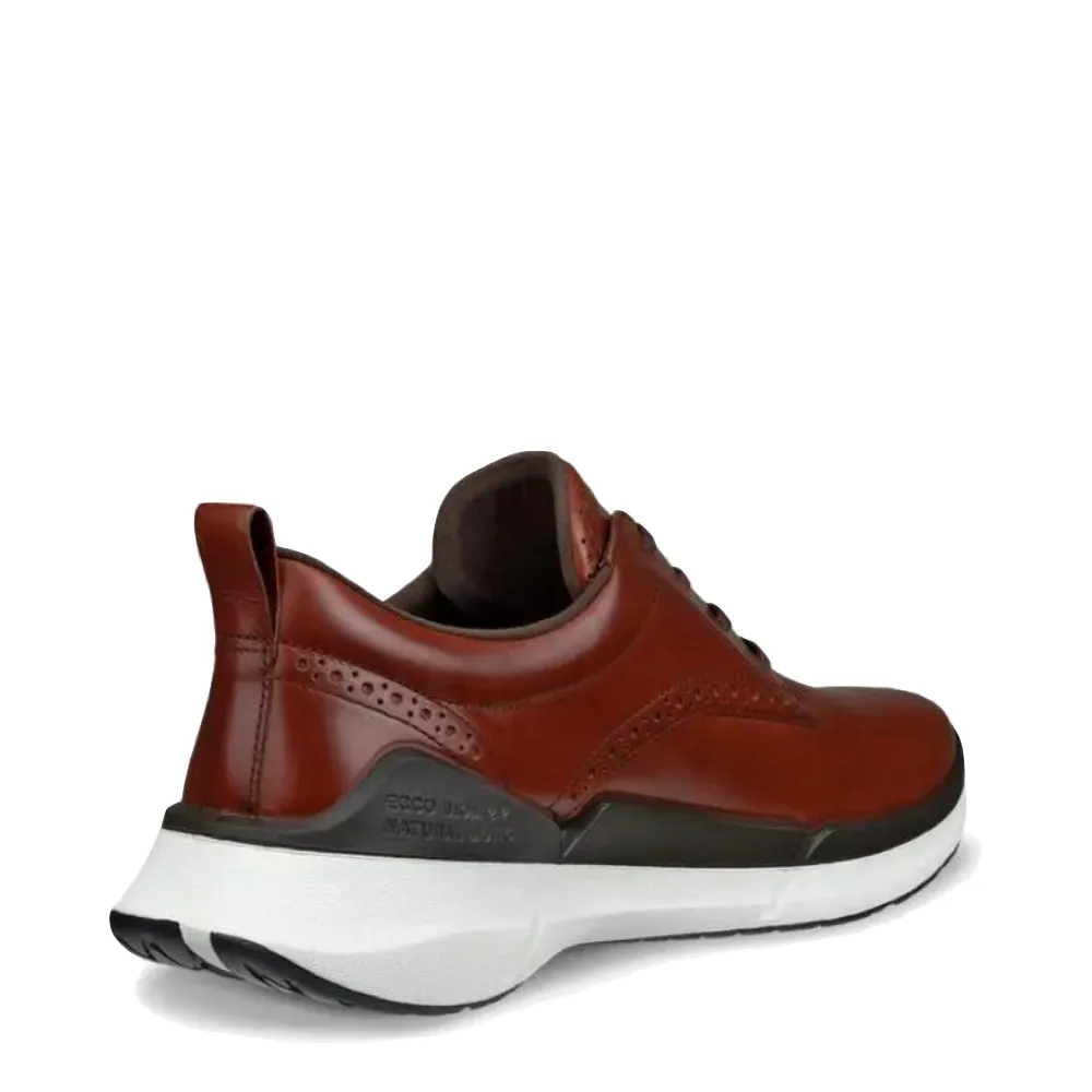 Ecco Herren Biom 2.2 Hybrid Leder-Sneaker in Cognac