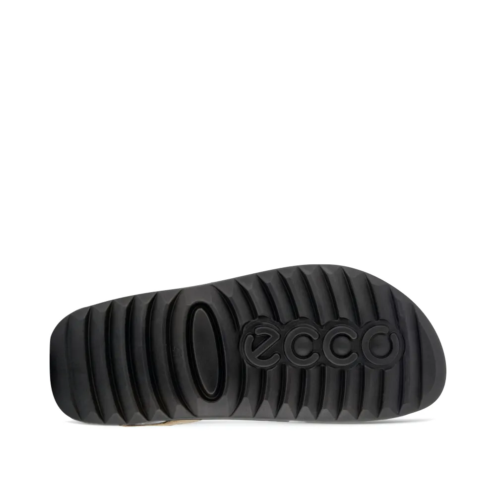 Ecco Herren Cozmo Flat 3 Sandale mit verstellbaren Riemen in Kakaobraun