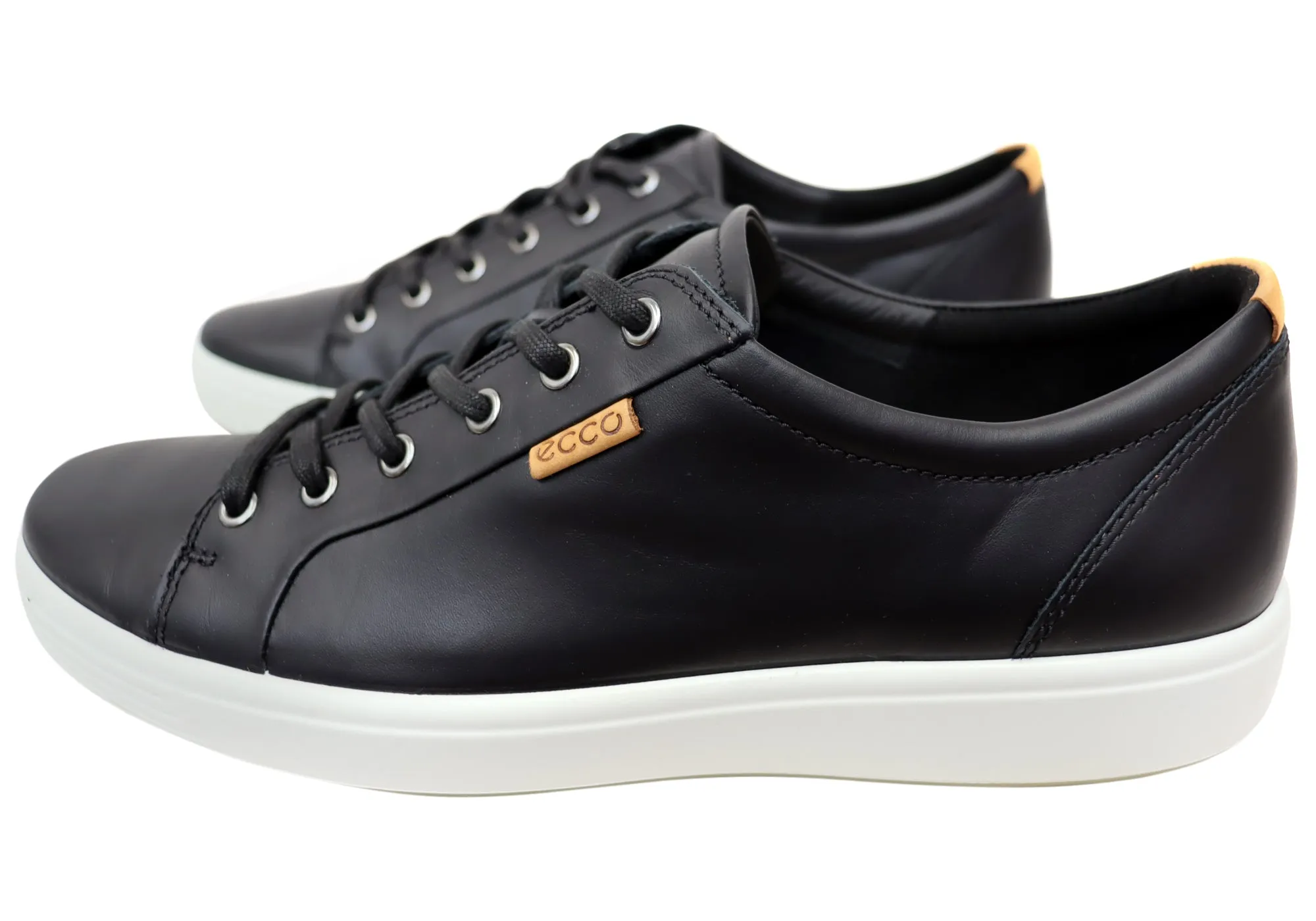 ECCO Herren Soft 7 Bequeme Leder Casual Schnürschuhe Sneaker Ecco Schuhe
